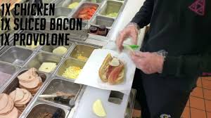 How To Make A Chicken Bacon Ranch Sub At Subway