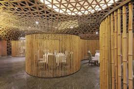 Interior designer and fashion veteran elora hardy returns home to bali to craft a sustainable and inventive villa surrounded by nature. Modern Restaurant Design Featuring Cool Bamboo Elements