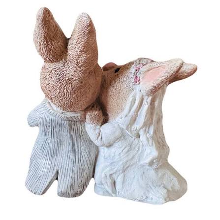 Vintage Suzy's Zoo Bunny Rabbit Bride & Groom Collectible 4.5" Figurin – KidsRoomTreasures.com