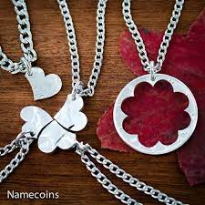 100m consumers helped this year. Hand Cut Coin Best Friends Or Family Gifts Custom Initials On Each 5 Bff Puzzle Piece Necklaces Jewelry Monogram Name Necklaces