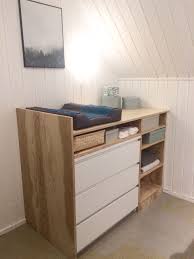 Ikea Hack Pflegetisch Gebaut Von Meinem Ehemann Aus Sperrholz Um Ikea Malm Dres Ikea Malm Ikea Komode