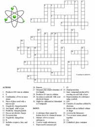 Free Printable Chemistry Crossword Printable Crossword