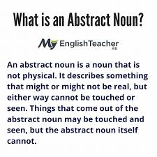 Wondering what is a noun? What Is An Abstract Noun Examples Abstract Noun List Myenglishteacher Eu