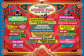 Iconic campaigns immortalised in new poster series. The Acoustic Stage Has Announced Its 2019 Line Up Glastonbury Festival News