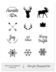 Depending on the project, i've also including a link to the corresponding tutorial or. Faux Wood Burned Ornament Template Simple As That