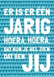 Er Is Er Een Jarig Hoera Blauw Kaartje2go