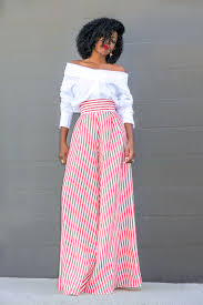 Black And Yellow Striped Palazzo Pants Style Pantry Off Shoulder White Shirt Striped Palazzo Pants Stylish Outfits Palazzo Pants Fashion