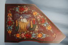 Coal Scuttle Decorative Painting Art Decor Boat Painting