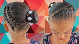Cintillo En Puente Lateral Con Dona Peinados Para Ninas Trenzas Faciles Youtube