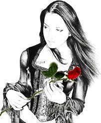 How to strip for your girlfriend. Beautiful Girl With A Red Rose Desicomments Com