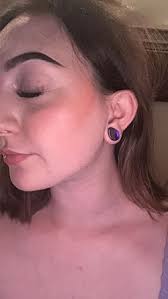 Amazon.com: Pierced Owl Purple Iridescent Glass Tear Drop Shaped Double  Flared Plug Gauges, Sold as a Pair (6mm (2GA)) : Clothing, Shoes & Jewelry