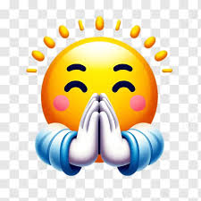 Emoji Che Prega Con Occhi Chiusi E Guance Rosee, Emoji Che ...