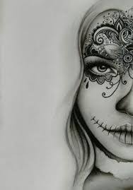 Black And White Sugar Skull Tattoo Sleeve Image Result For Black And White Sugar Skull Girl Tattoo Skull Girl Tattoo Tattoos Art Tattoo