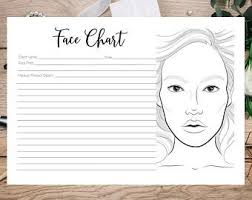Custom Face Chart Etsy