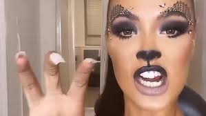 Maya Jama showcases feline make up for Don't Hate The Playaz