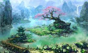 May 28, 2021 · asian, women, fantasy girl, dark hair, looking at viewer, artwork, fantasy art, makeup, red lipstick | 1920x1080 wallpaper 62 Asian Landscape
