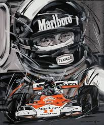 F1 James Hunt Mclaren 11 Art Print By Roberto Muccillo James Hunt Motorsport Art Racing Art