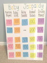 15 Hilariously Fun Baby Shower Games Baby Shower Fun Fun Baby Shower Games Baby Jeopardy