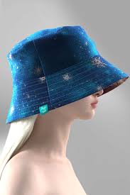 Reversible Hat, 2 in 1, Printed Ecofriendly velvet, The Strength + The Star Limited  series