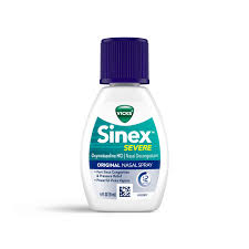 It can be used as a decongestant, reduces inflammation and cleans nasal cavities. Sinex Severe Nasal Spray Vicks