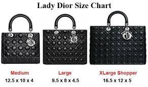 Lady Dior Size Chart Lady Dior Bag Lady Dior Christian Dior Bags