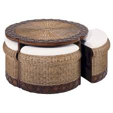 Coffee Cocktail Tables Wicker Coffee Table Wicker Ottoman Decor