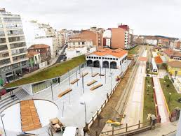 Spanish Train Station Renovated Into A Green Roofed Youth Public Art Center Urban Landscape Design Train Station Architecture Cultural Center
