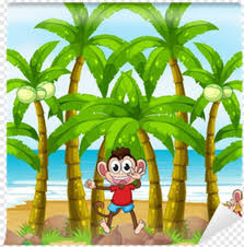 Cartoon beach desert island, cartoon coconut trees, brown, tree branch png. Coconut Trees Coconut Tree Background Cartoon Png Download 304x309 4957176 Png Image Pngjoy