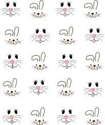Download 7,900+ royalty free bunny faces vector images. Bunny Faces Waterslide Nail Decals Nail Art Cutedrawing Cute Drawing Bunny Bunny Face Bunny Drawing Easter Crafts