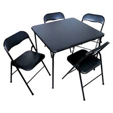 Constructed with sturdy smooth powder coated steel tube legs, this table and chairs set features a polypropylene surface that is easy to care for, simply wipe down and let air dry as needed. Target Card Table Chairs Cheap Online