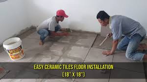Pilih dengan menyesuaikan dengan konsep yang akan anda usung baik memperhatikan tekstur, warna, motif. Easy Ceramic Tiles Floor Installation Cara Mudah Pasang Tile Lantai Mudah Cantik Carakita Youtube