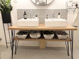 Pied Sur Mesure 3 Tiges 25 110cm Hairpin Legs La Fabrique Des Pieds Diy Meuble Salle De Bain Meuble Vasque Idee Salle De Bain