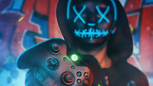 Perfect screen background display for desktop, iphone, pc, laptop, computer, android. Anonymous Gamer Wallpaper