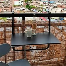 Save on folding tables & chairs. Outdoor Indoor Folding Hanging Table Adjustable Balcony Railing Table For Patio Garden Deck Black White Shopee Malaysia