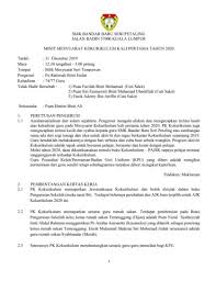 Minit mesyuarat agung kali pertama bagi tahun 2018/2019 persatuan penduduk taman pinggiran delima. Minit Mesy Kokurikulum 1 2020