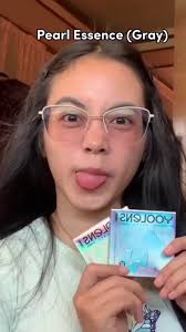 🥰🌟pearl essence , do you like this color ? #contactlenses #coloredlenses  #tiktok #eyes #makeup