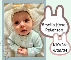 ❤ Today our hearts and thoughts are with the family and friends of Amelia  Rose Peterson as they celebrate her today