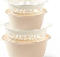 Amazon.com: 2 in 1 Kitchen Colander Set with Bowl Strainer ...