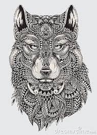 Loup mandala art vecteur premium. Epingle Sur Dessin De Mandala