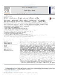 Pdf Espen Guidelines On Chronic Intestinal Failure In Adults
