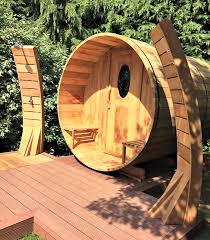 Brand New Outside Zen Garden Barrel Sauna Gartensauna Garten Design Fasssauna