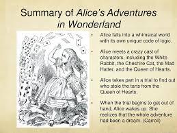 Characters on a white background. Alice S Adventures In Wonderland A Parody Of Pedagogy Ppt Download