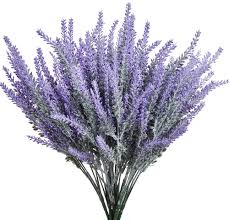 Flowering phenomenal lavender shrub with purple blooms. Amazon Com Artificial Lavender Fake Flowers 6 Bundles Purple Lifelike Faux Foliage Plants Shrubs For Wedding Bouquets Outside Hanging Planter Farmhouse Indoor Outdoor Patio Home Decor Kitchen Dining