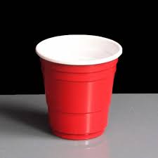 Plastic wedding ring shot glass (set of 12). 2oz Red Solo Party Plastic Cups