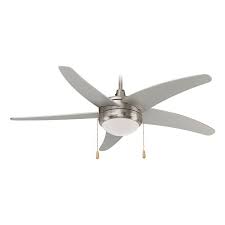 Royal Pacific Mirage I 50 In Brushed Nickel Indoor Downrod Ceiling Fan With Light Kit 5 Blade Energy Star Lowes Com Ceiling Fan Ceiling Fan Pull Chain Ceiling Fan With Light