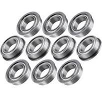 20pcs F681XZZ Flanged Ball Bearing Double Metal Shielded GCr15 Chrome