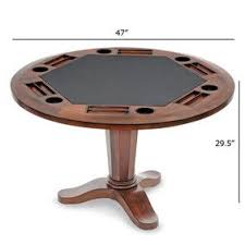 Six Person Poker Table In Mahogony Or Walnut And Choice Of Leather Top Octagon Poker Table Poker Table Top Poker Table Plans