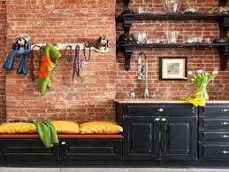 Kitchen Exposed Brick Kitchen Splashback High Elegant Wood Bookcase White Beauty Rose Flower Vase Cylinder Uniqu Brick Kitchen Exposed Brick Rose Gold Kitchen