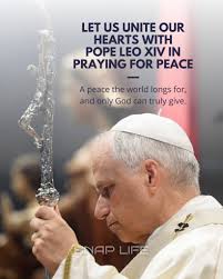 PEACE BE WITH ALL YOU In his first public words, Pope Leo XIV said "Peace  be with all you" from the balcony of St. Peter's Basilica