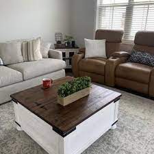 Wystfield Coffee Table Ashley Furniture Homestore In 2021 Table Decor Living Room Farm House Living Room Square Coffee Table Decor